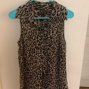 INC leopard top